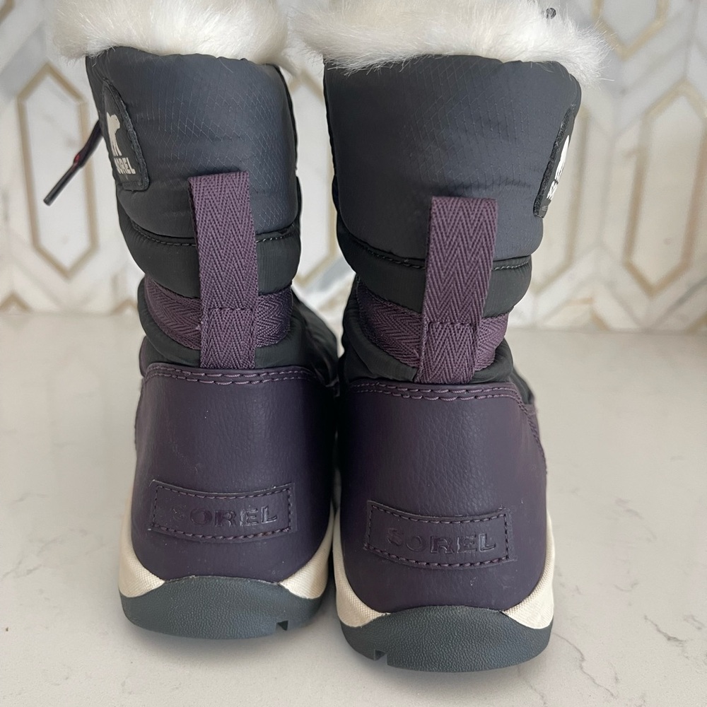 Sorel Whitney Short Lace Dark Plum Womens Boot Size 9 Insulated Snow - Picture 3 of 11